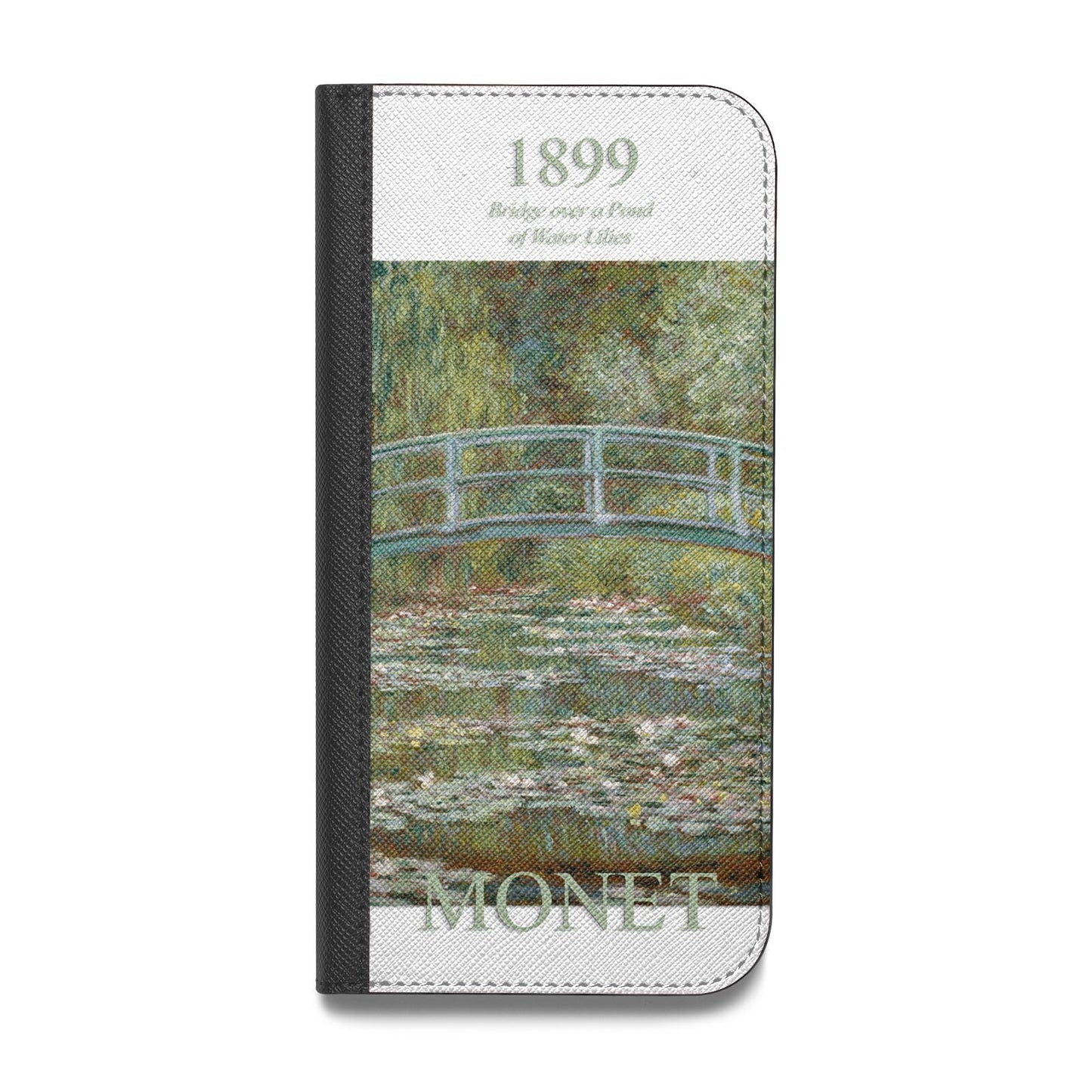 Bridge Over A Pond Of Water Lilies By Monet Vegan Leather Flip Samsung Case