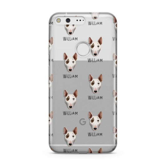 Bull Terrier Icon with Name Google Pixel Case
