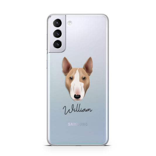 Bull Terrier Personalised Samsung S21 Plus Phone Case