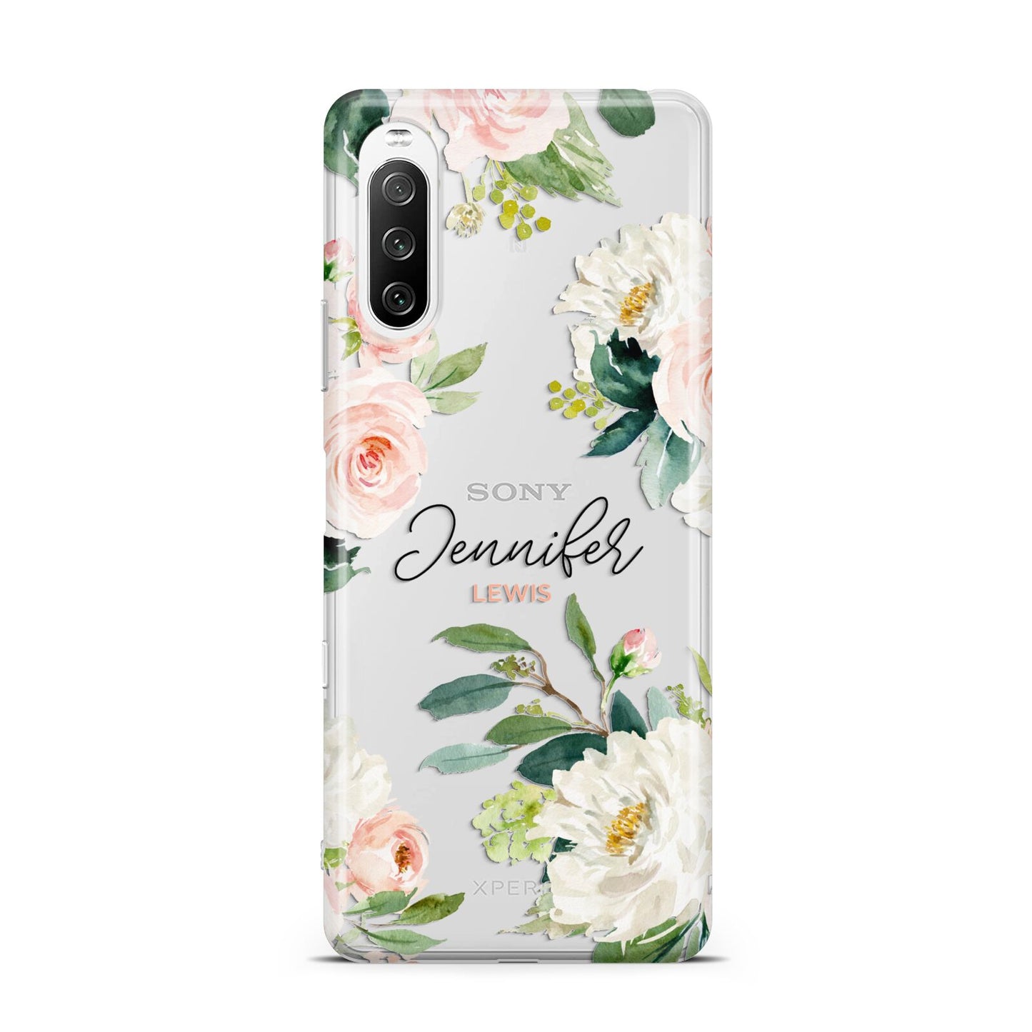 Bunches of Roses Personalised Names Sony Xperia 10 III Case