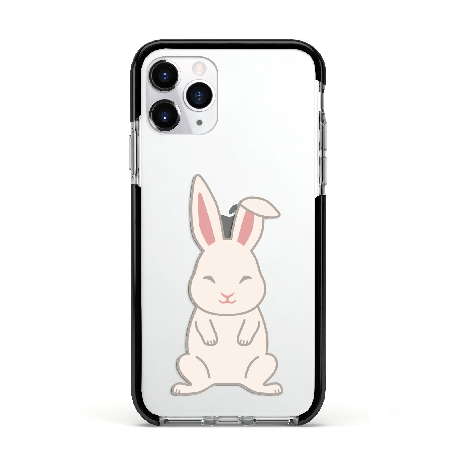 Bunny Apple iPhone 11 Pro in Silver with Black Impact Case