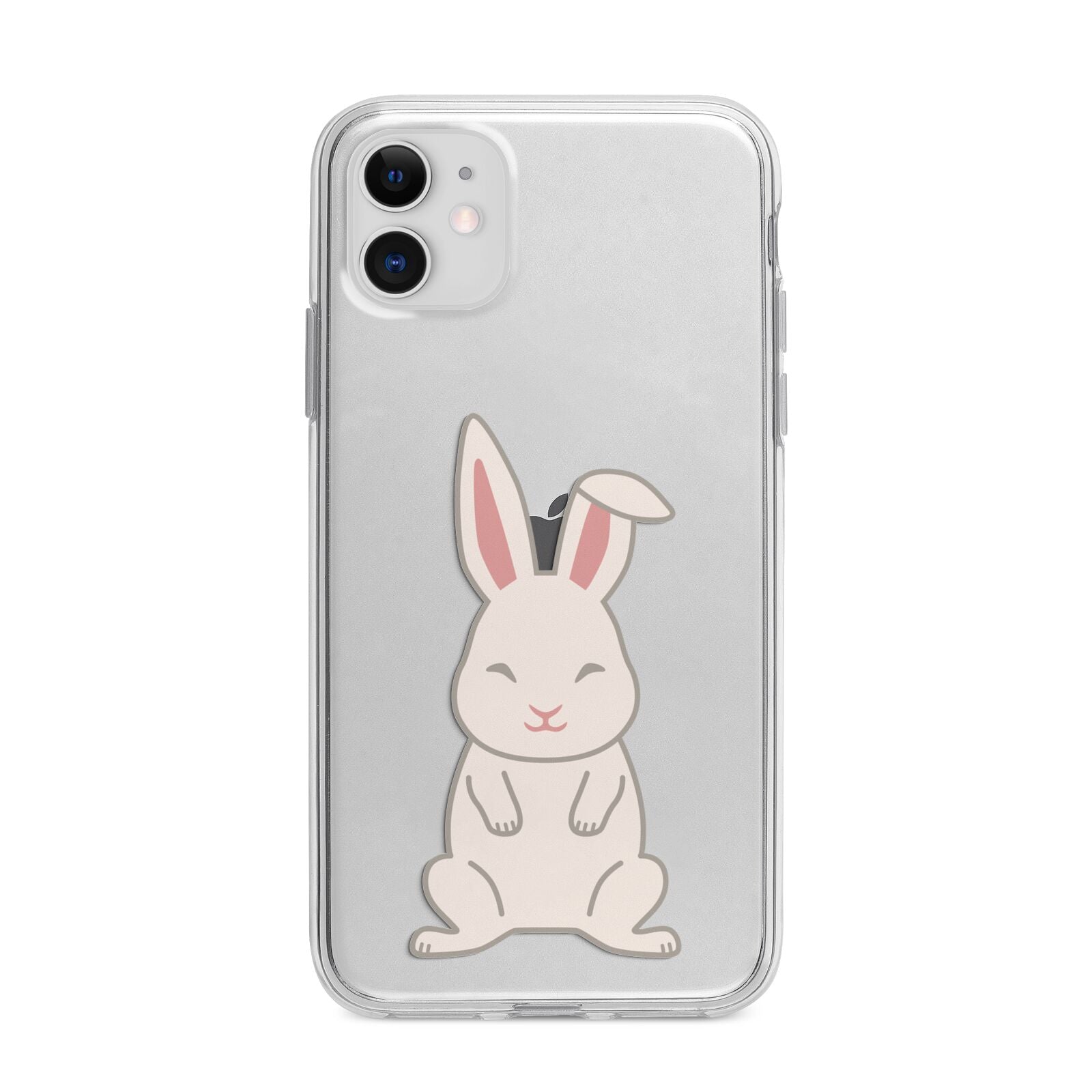 Bunny Apple iPhone 11 in White with Bumper Case