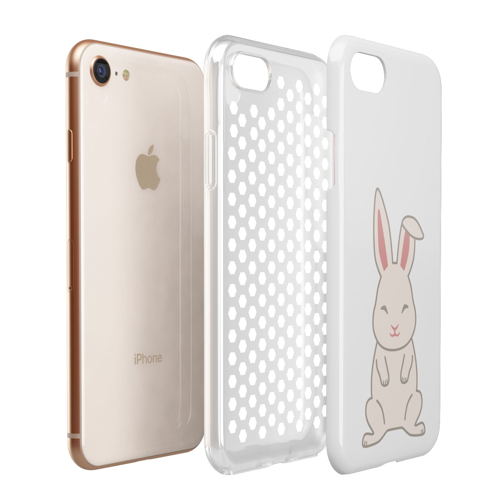 Bunny Apple iPhone 7 8 3D Tough Case Expanded View