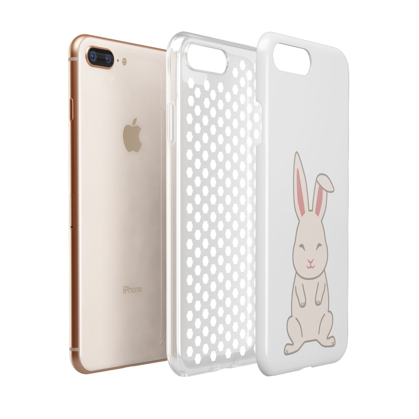 Bunny Apple iPhone 7 8 Plus 3D Tough Case Expanded View