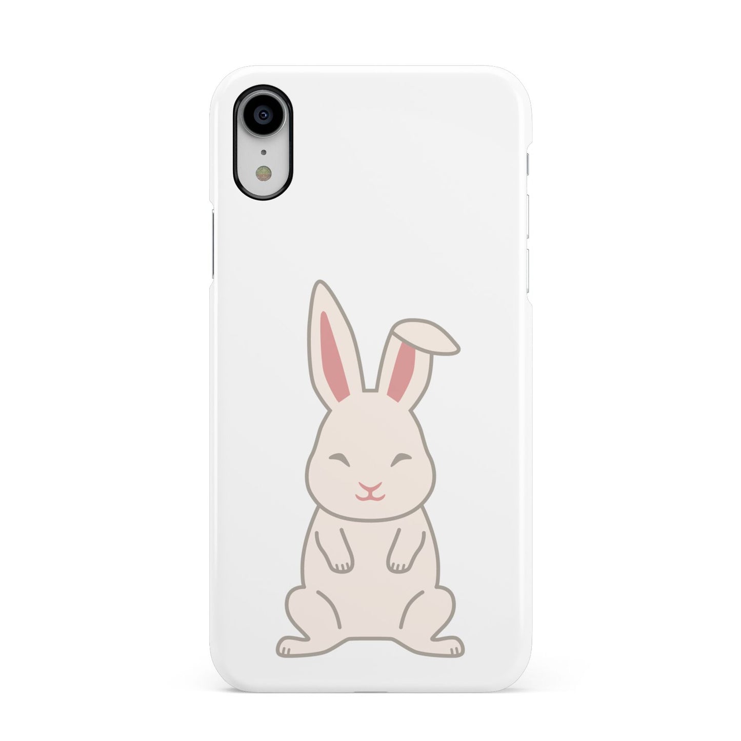 Bunny Apple iPhone XR White 3D Snap Case