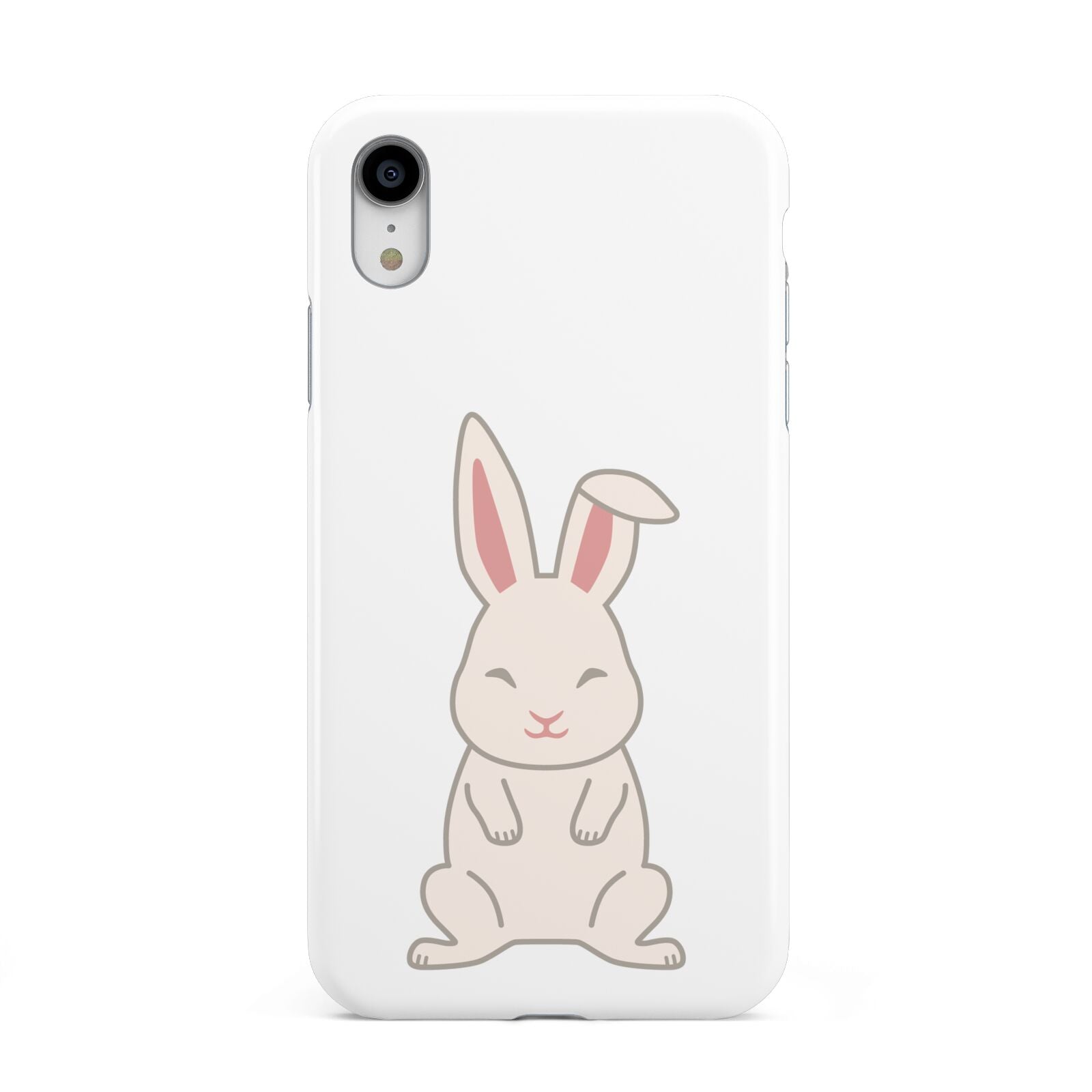 Bunny Apple iPhone XR White 3D Tough Case