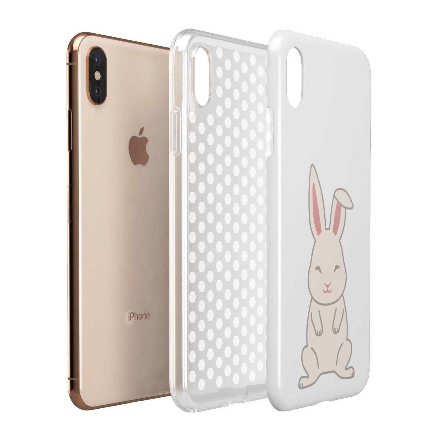 Bunny Apple iPhone Xs Max 3D Tough Case Expanded View