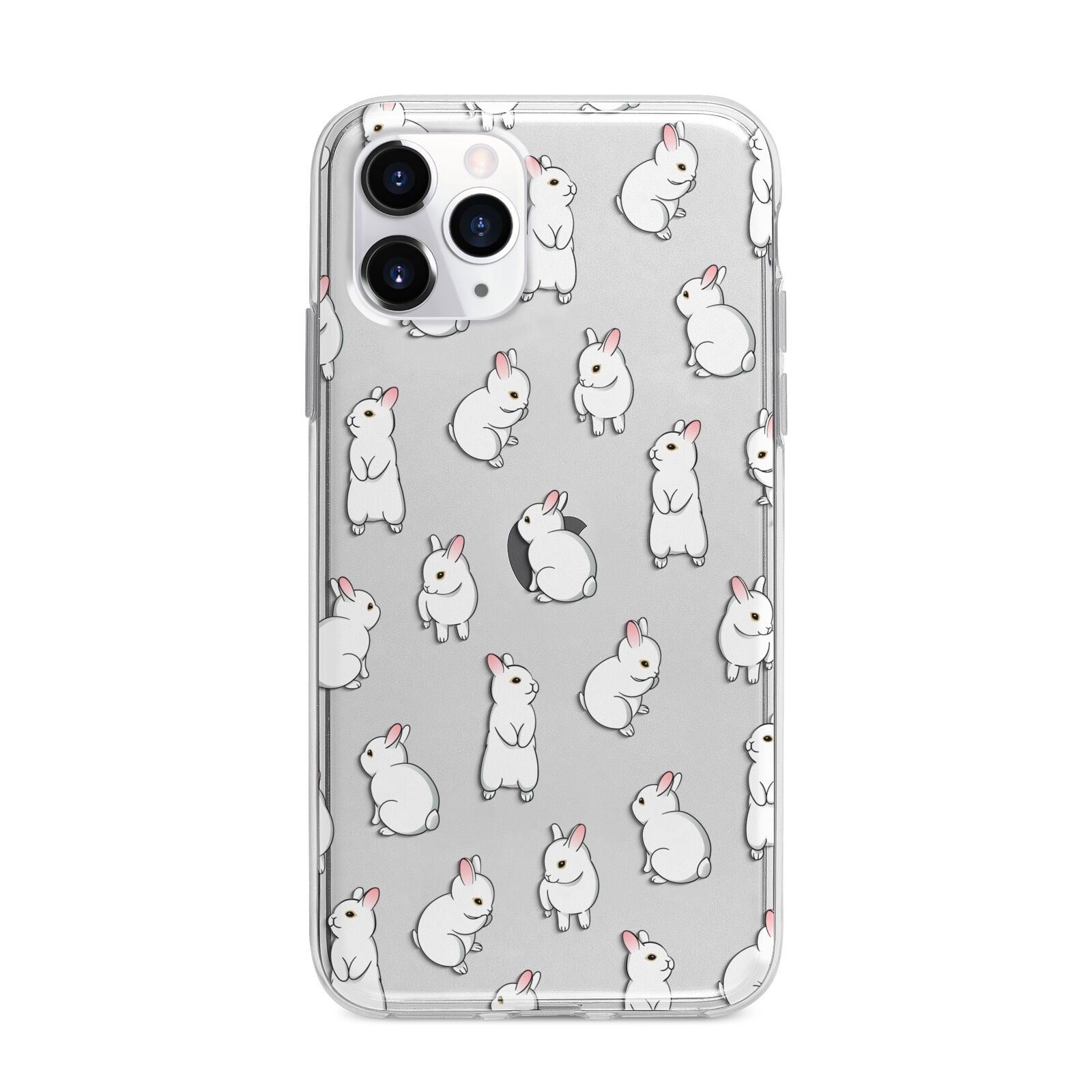 Bunny Rabbit Apple iPhone 11 Pro Max in Silver with Bumper Case