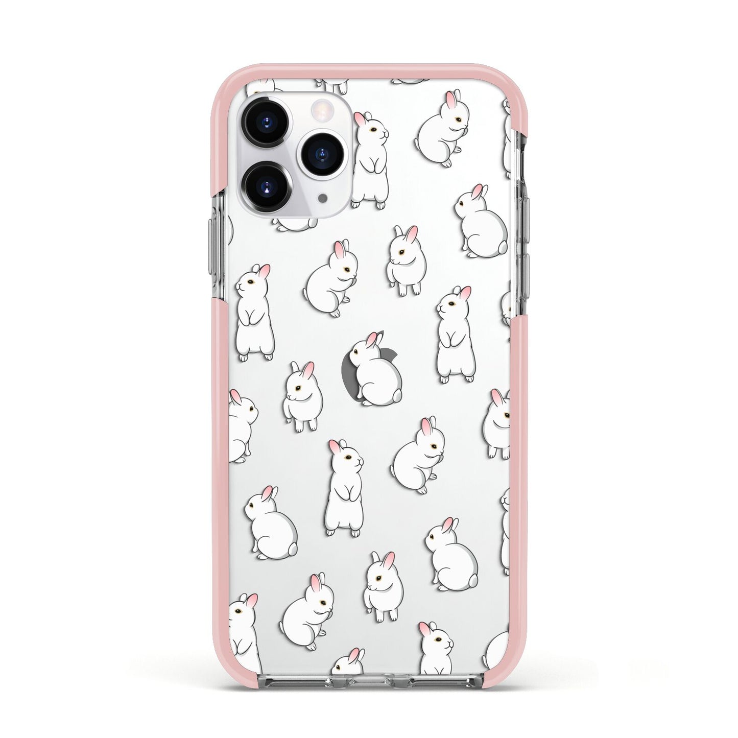 Bunny Rabbit Apple iPhone 11 Pro in Silver with Pink Impact Case