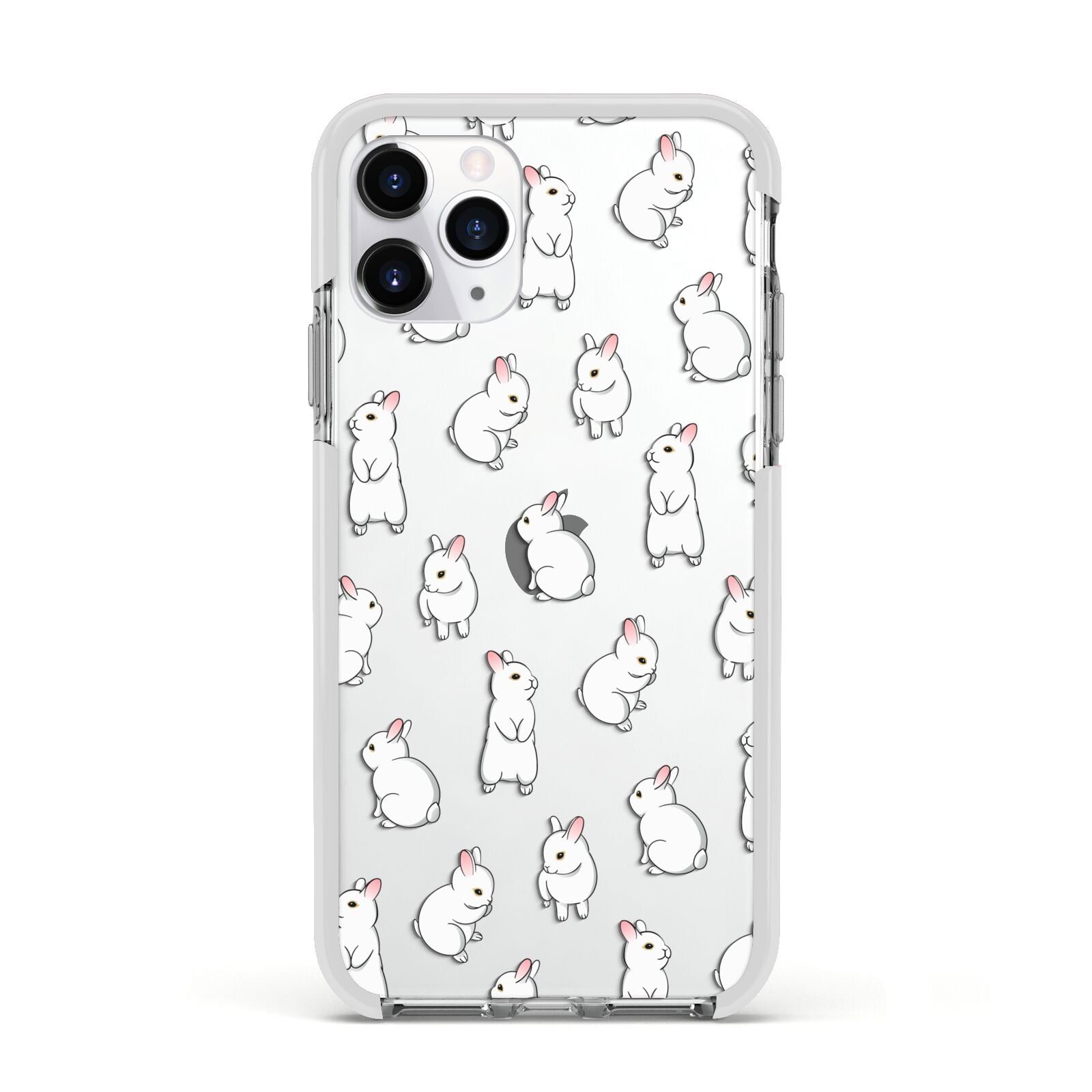 Bunny Rabbit Apple iPhone 11 Pro in Silver with White Impact Case