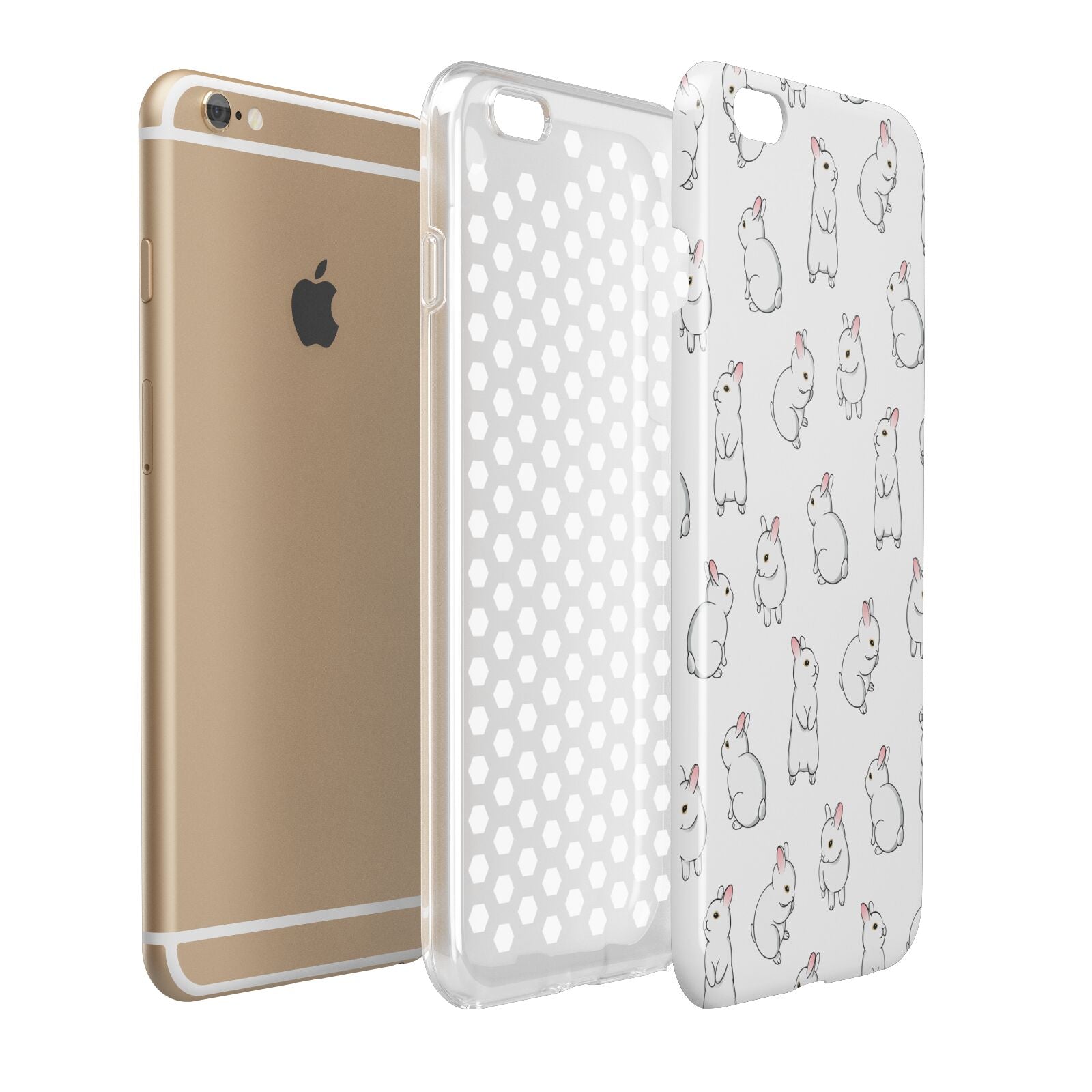 Bunny Rabbit Apple iPhone 6 Plus 3D Tough Case Expand Detail Image