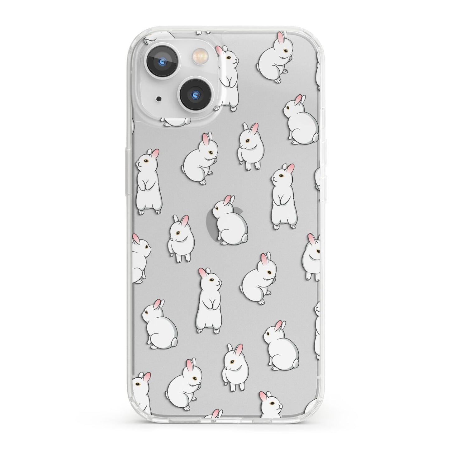 Bunny Rabbit iPhone 13 Clear Bumper Case