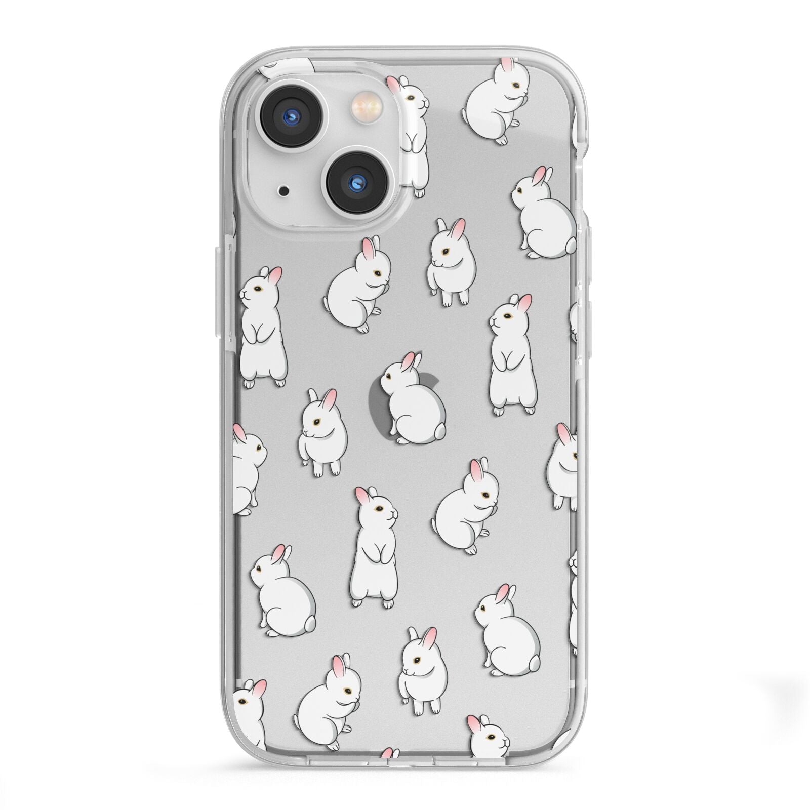 Bunny Rabbit iPhone 13 Mini TPU Impact Case with White Edges