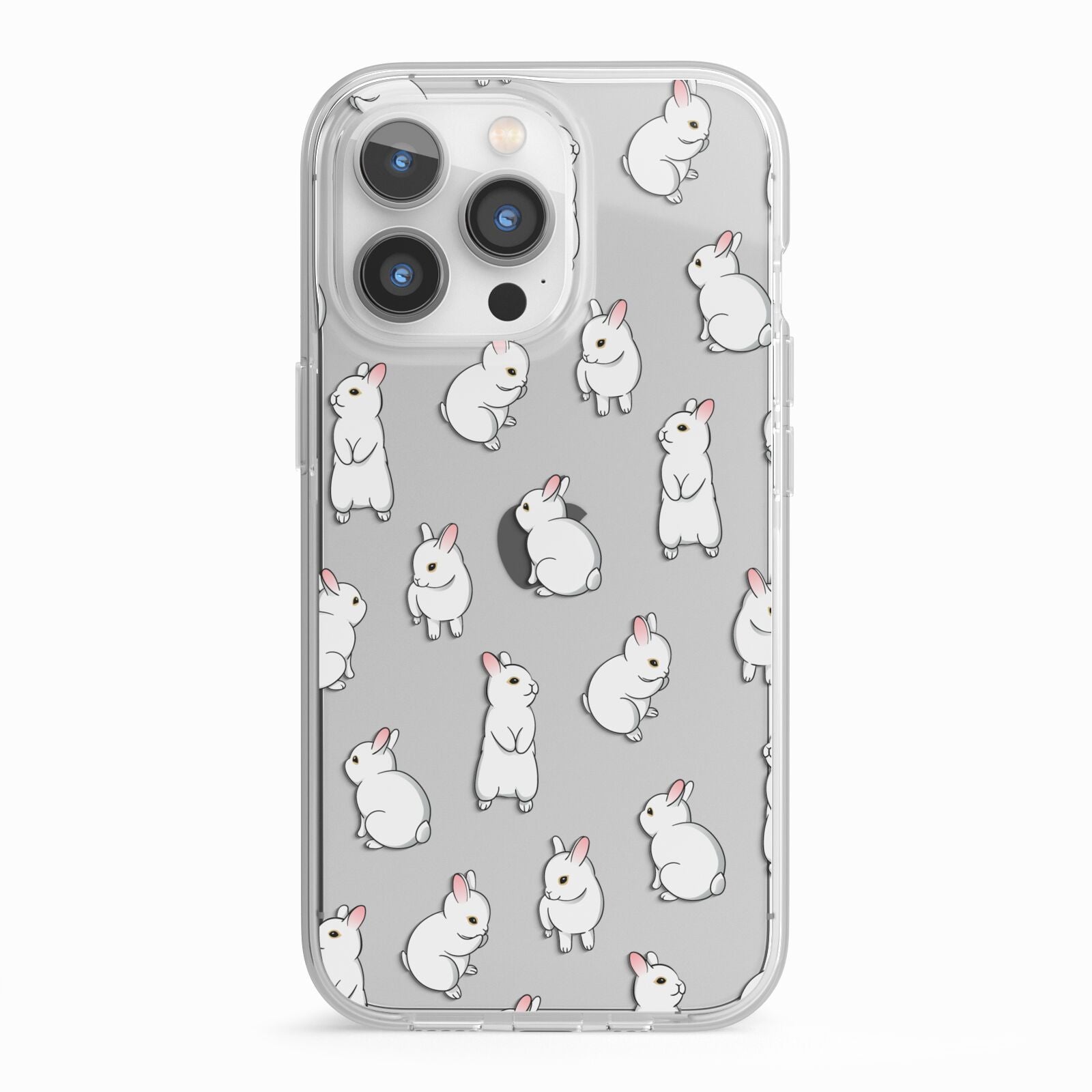 Bunny Rabbit iPhone 13 Pro TPU Impact Case with White Edges
