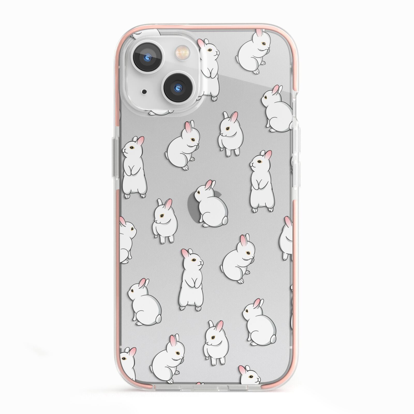 Bunny Rabbit iPhone 13 TPU Impact Case with Pink Edges