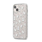 Bunny Rabbit iPhone 14 Plus Glitter Tough Case Starlight Angled Image