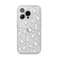 Bunny Rabbit iPhone 14 Pro Glitter Tough Case Silver