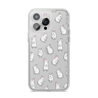 Bunny Rabbit iPhone 14 Pro Max Clear Tough Case Silver