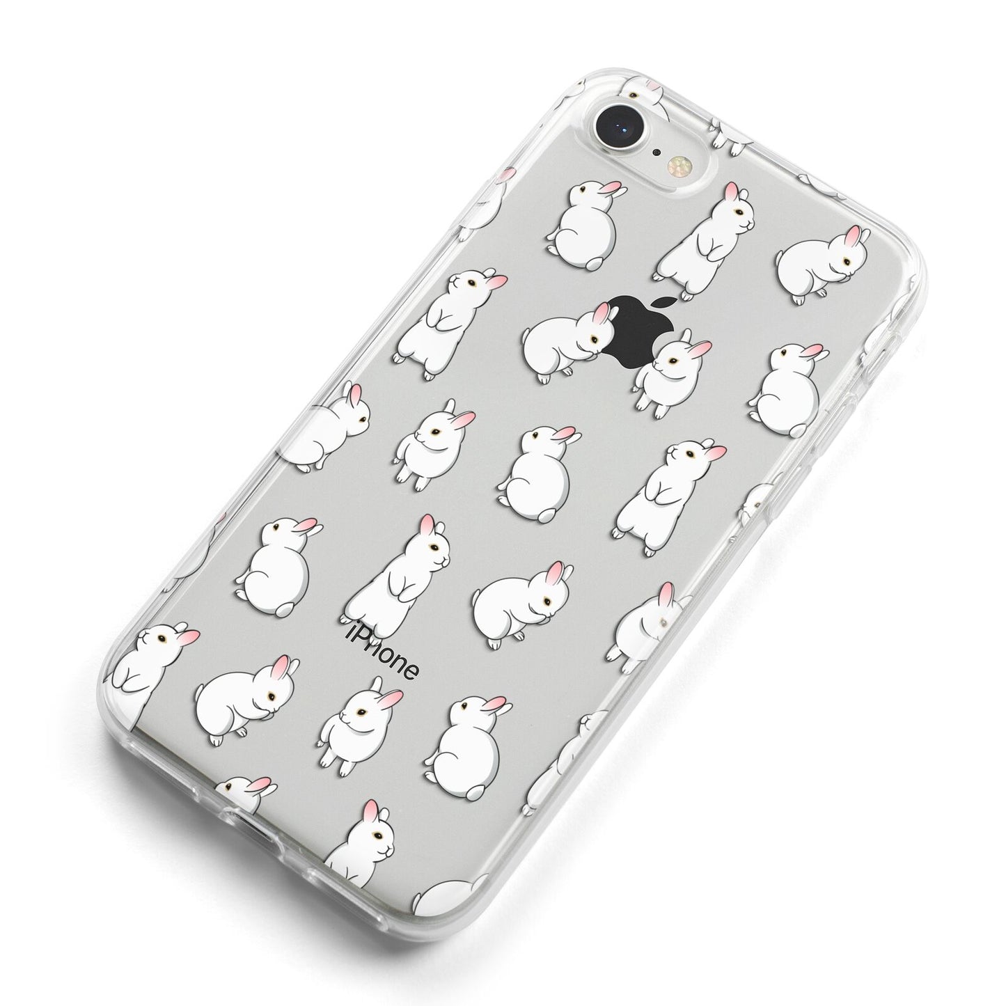 Bunny Rabbit iPhone 8 Bumper Case on Silver iPhone Alternative Image