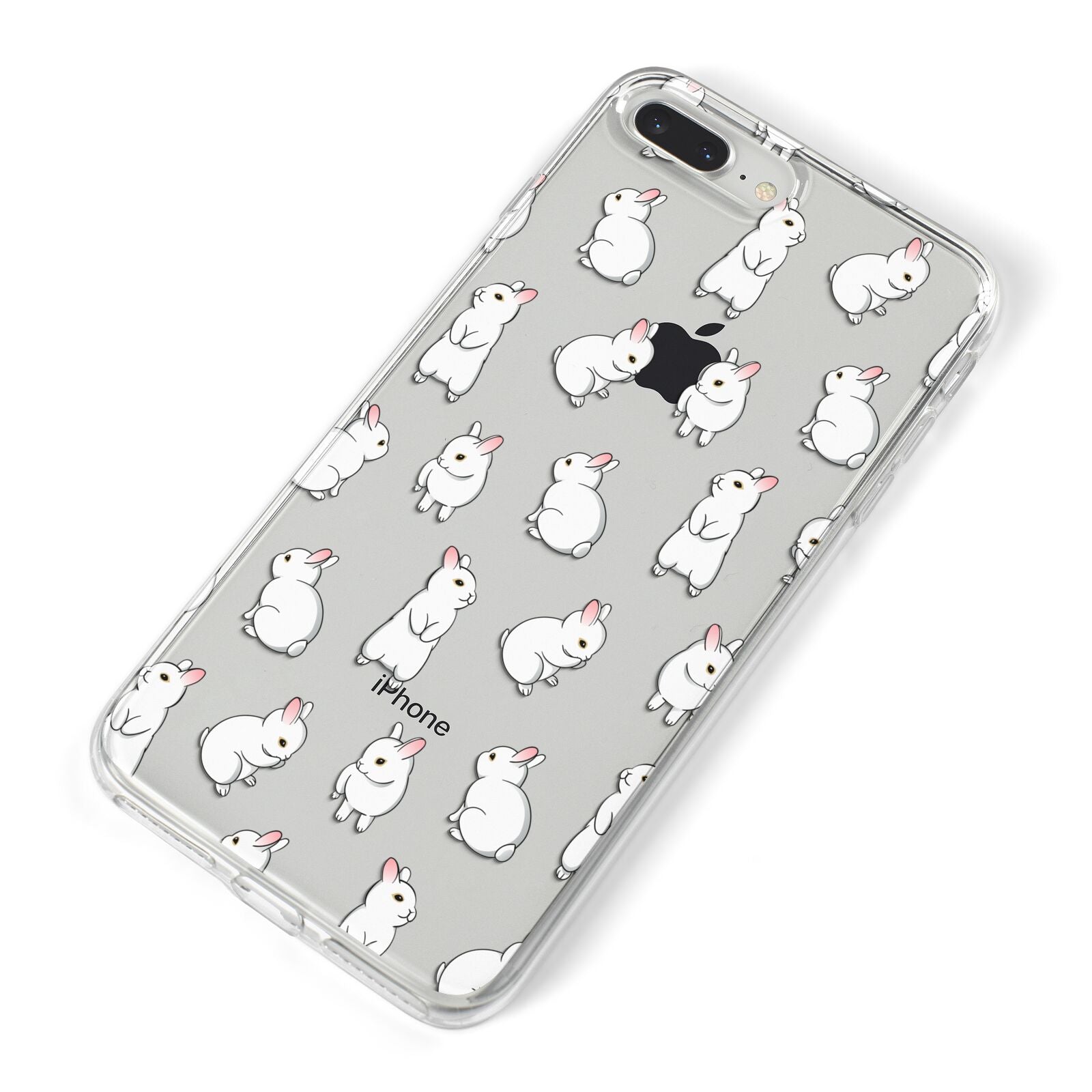 Bunny Rabbit iPhone 8 Plus Bumper Case on Silver iPhone Alternative Image