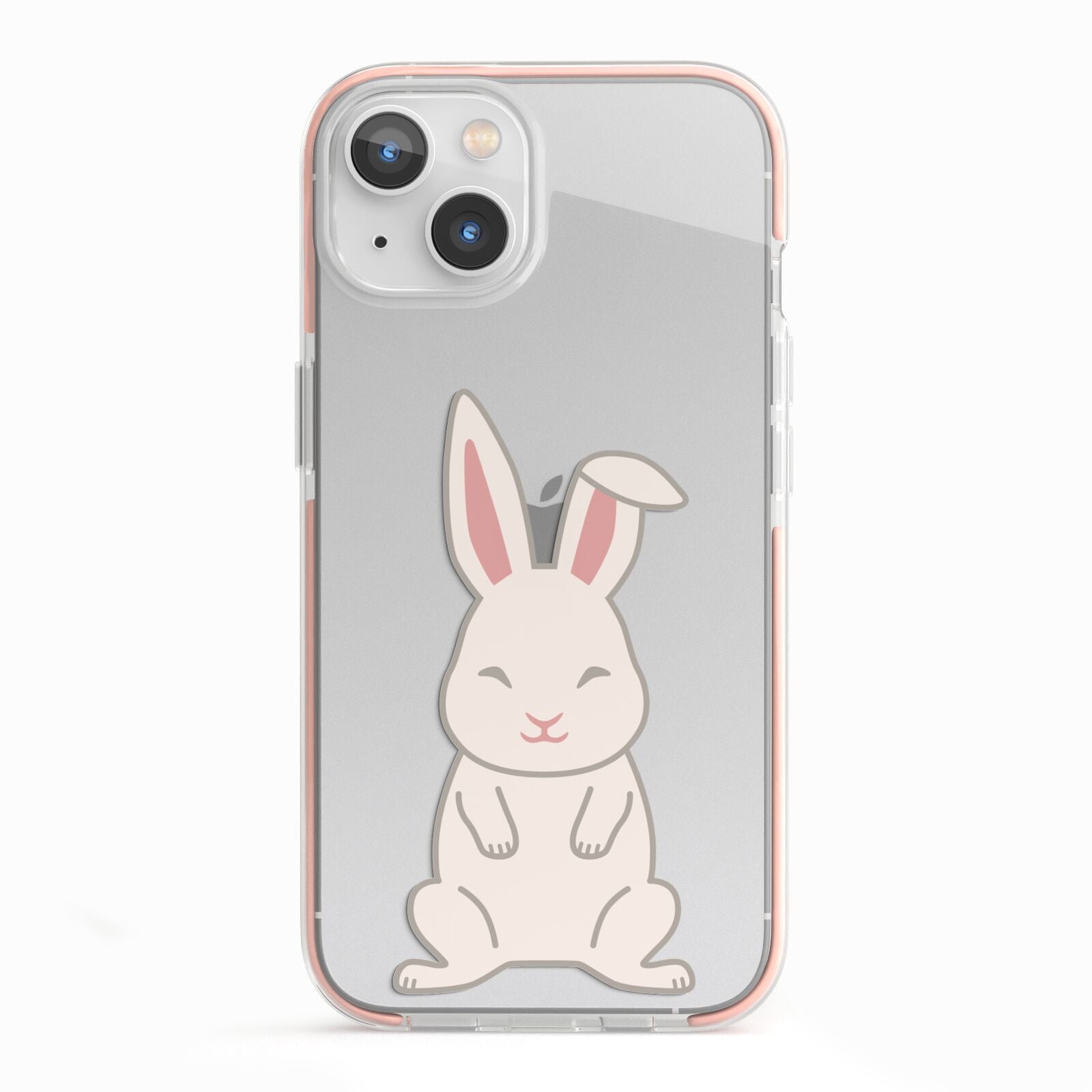 Bunny iPhone 13 TPU Impact Case with Pink Edges