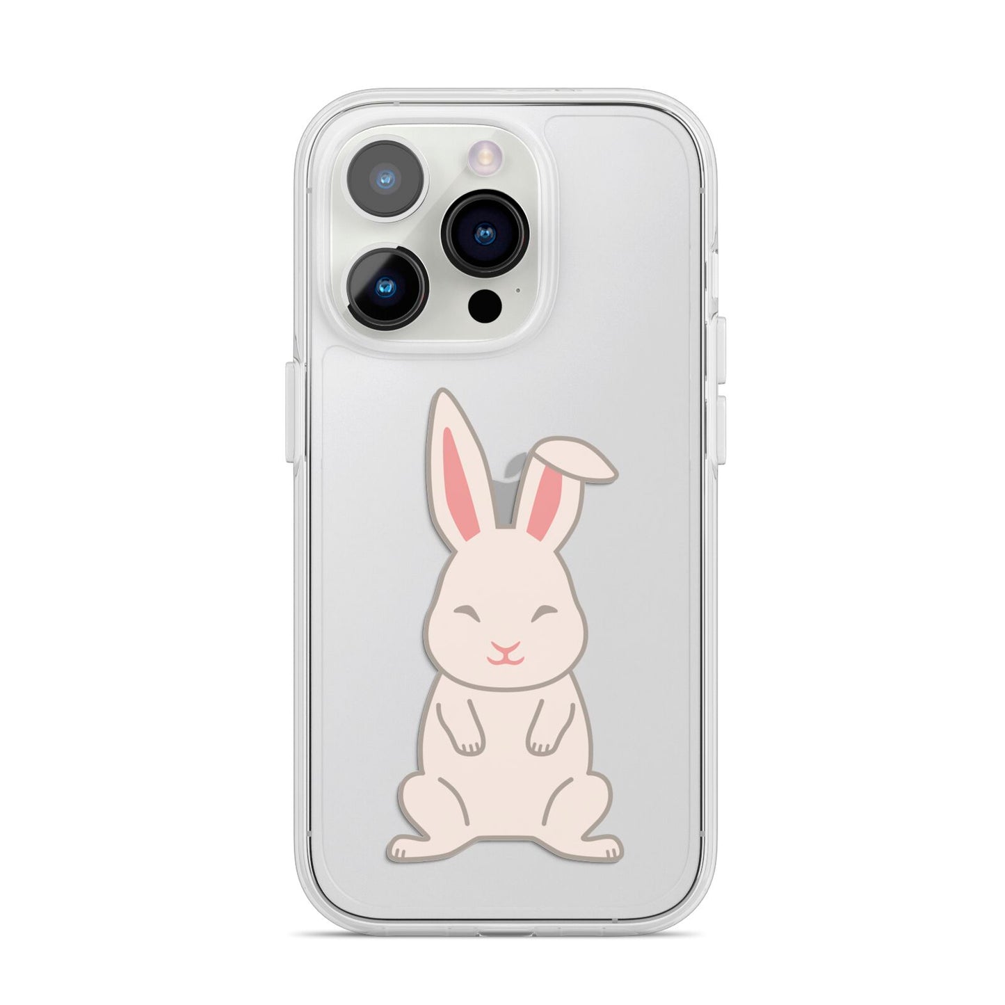 Bunny iPhone 14 Pro Clear Tough Case Silver