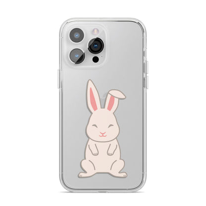 Bunny iPhone 14 Pro Max Clear Tough Case Silver