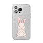Bunny iPhone 14 Pro Max Glitter Tough Case Silver