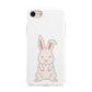 Bunny iPhone 8 3D Tough Case on Gold Phone