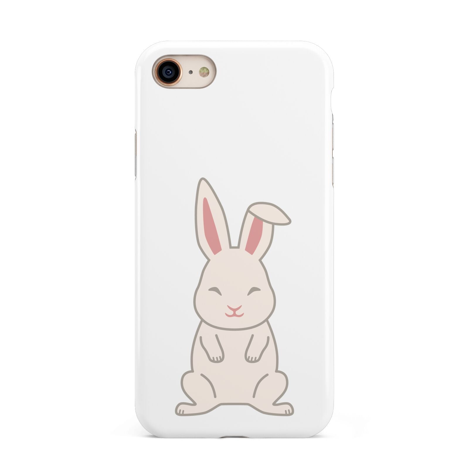 Bunny iPhone 8 3D Tough Case on Gold Phone