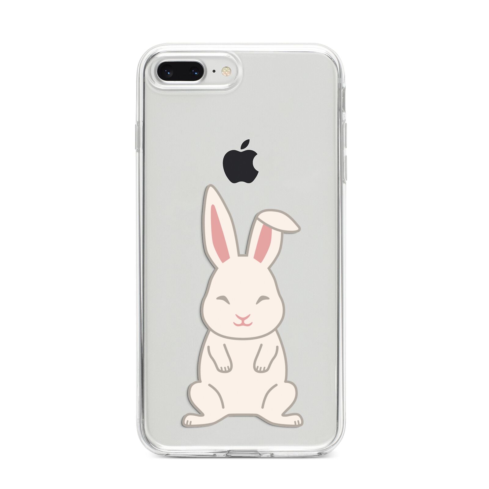 Bunny iPhone 8 Plus Bumper Case on Silver iPhone