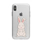 Bunny iPhone X Bumper Case on Silver iPhone Alternative Image 1