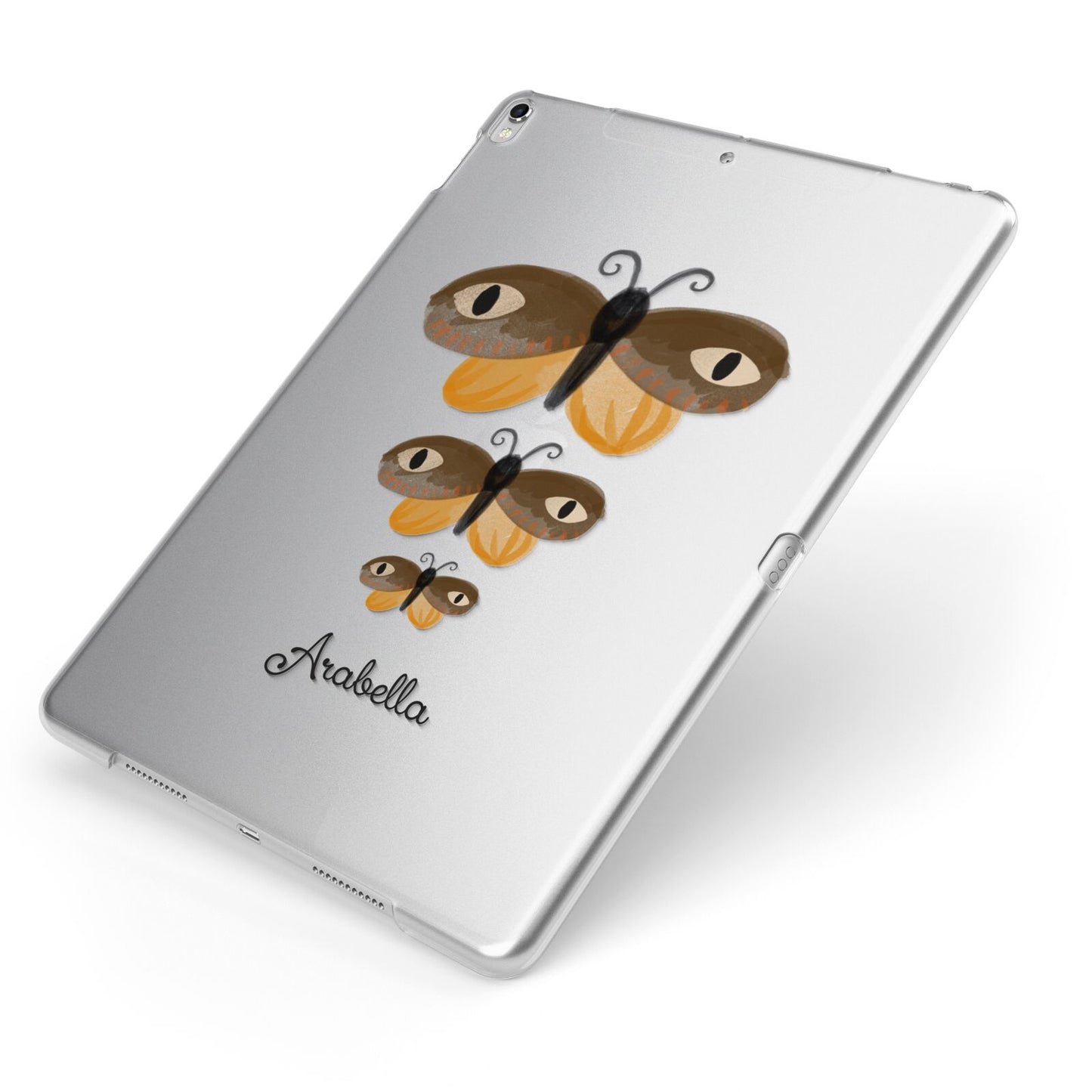 Butterfly Halloween Personalised Apple iPad Case on Silver iPad Side View