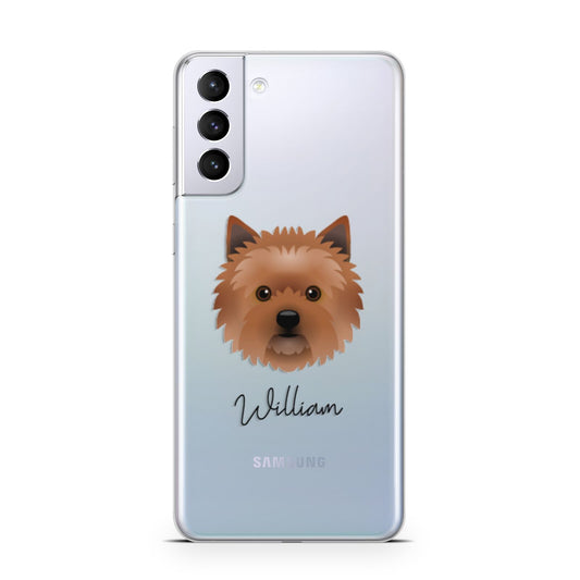 Cairn Terrier Personalised Samsung S21 Plus Phone Case