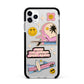 California Girl Sticker Apple iPhone 11 Pro Max in Silver with Black Impact Case