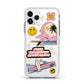 California Girl Sticker Apple iPhone 11 Pro in Silver with White Impact Case