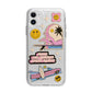 California Girl Sticker Apple iPhone 11 in White with Bumper Case