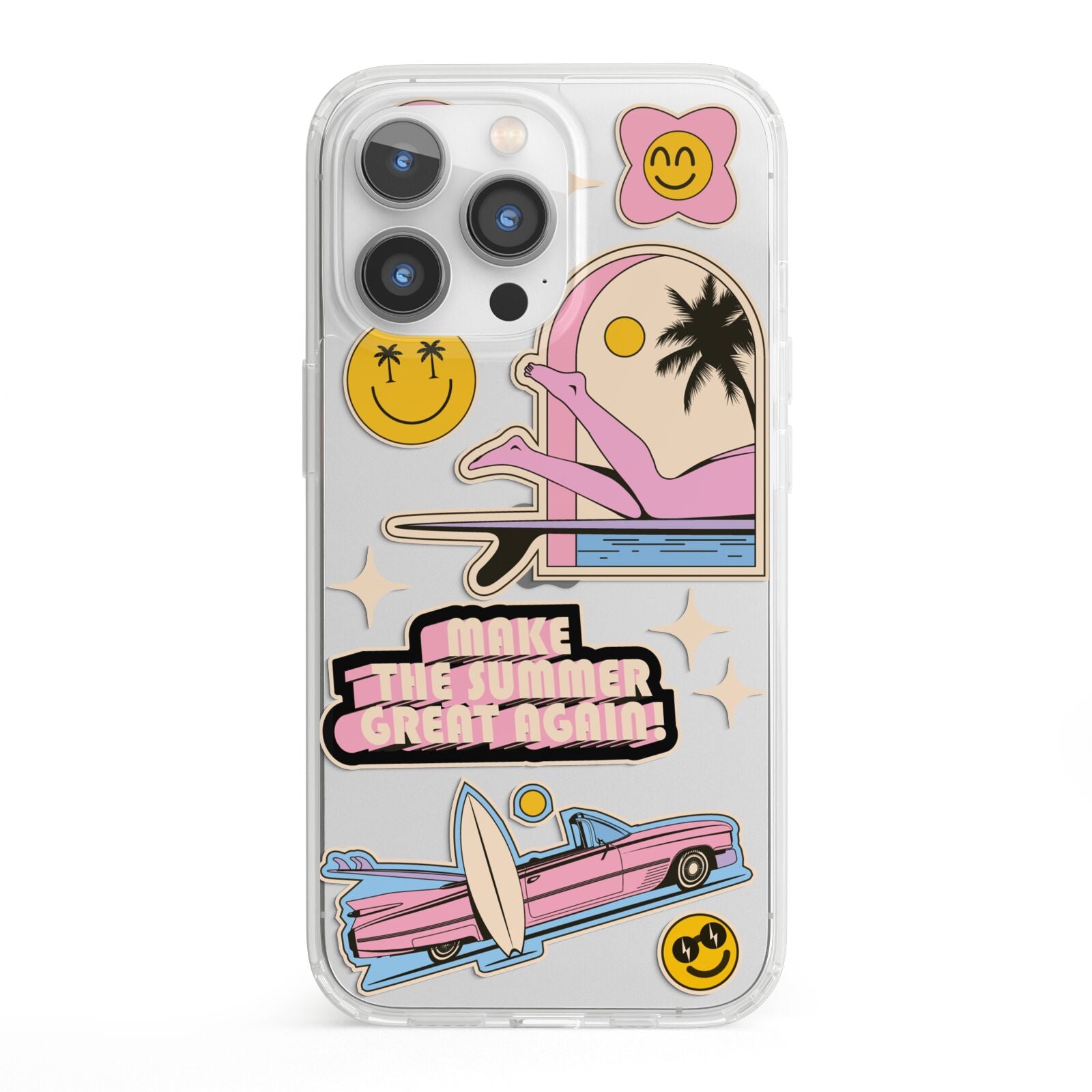 California Girl Sticker iPhone 13 Pro Clear Bumper Case
