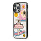 California Girl Sticker iPhone 13 Pro Max Black Impact Case Side Angle on Silver phone