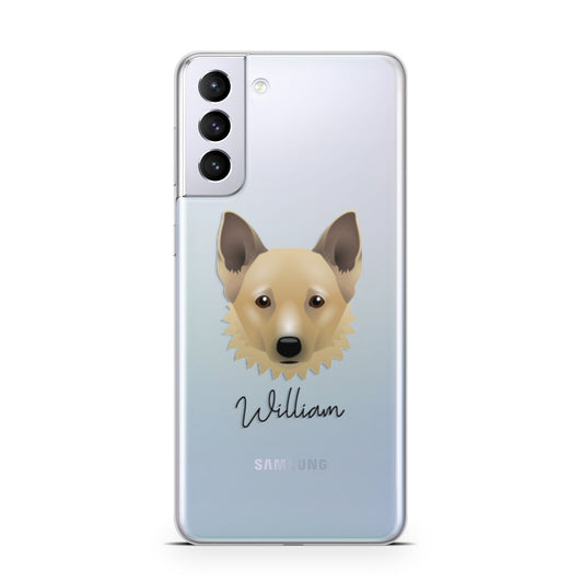 Canadian Eskimo Dog Personalised Samsung S21 Plus Phone Case