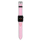 Candy Cane Heart Apple Watch Strap with Space Grey Hardware