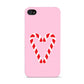 Candy Cane Heart Apple iPhone 4s Case
