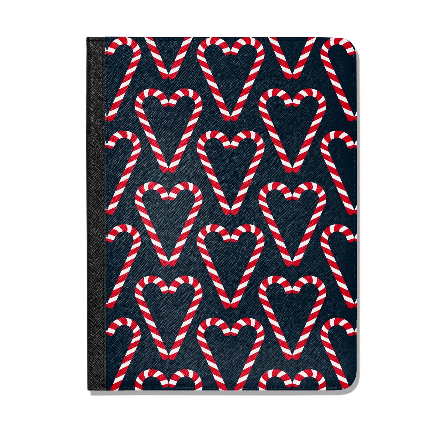 Candy Cane Pattern Apple iPad Leather Folio Case