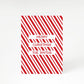 Candy Cane Personalised A5 Greetings Card