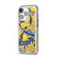 Capri iPhone 14 Pro Glitter Tough Case Silver Angled Image