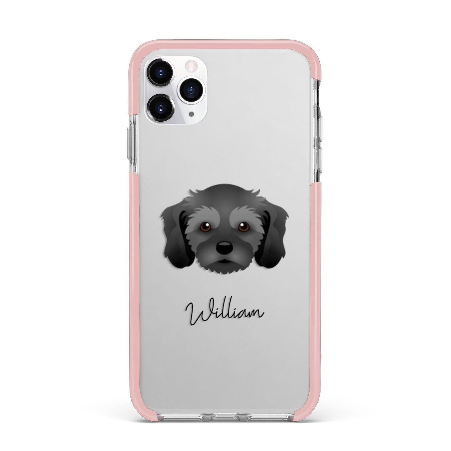 Cavachon Personalised iPhone 11 Pro Max Impact Pink Edge Case