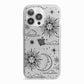 Celestial Suns Clouds iPhone 13 Pro TPU Impact Case with White Edges