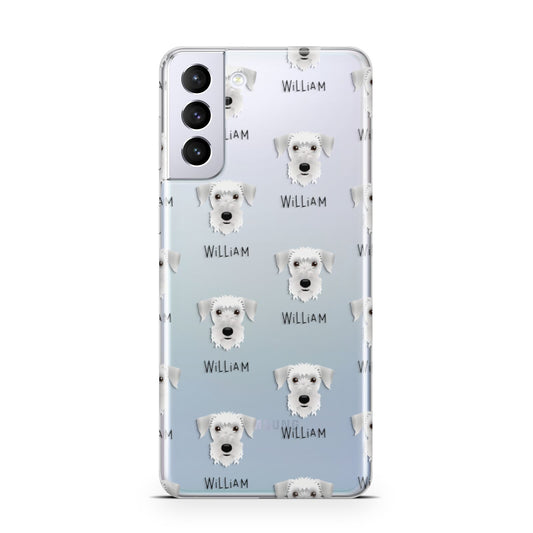 Cesky Terrier Icon with Name Samsung S21 Plus Phone Case