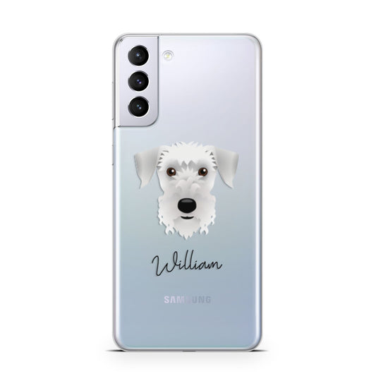 Cesky Terrier Personalised Samsung S21 Plus Phone Case