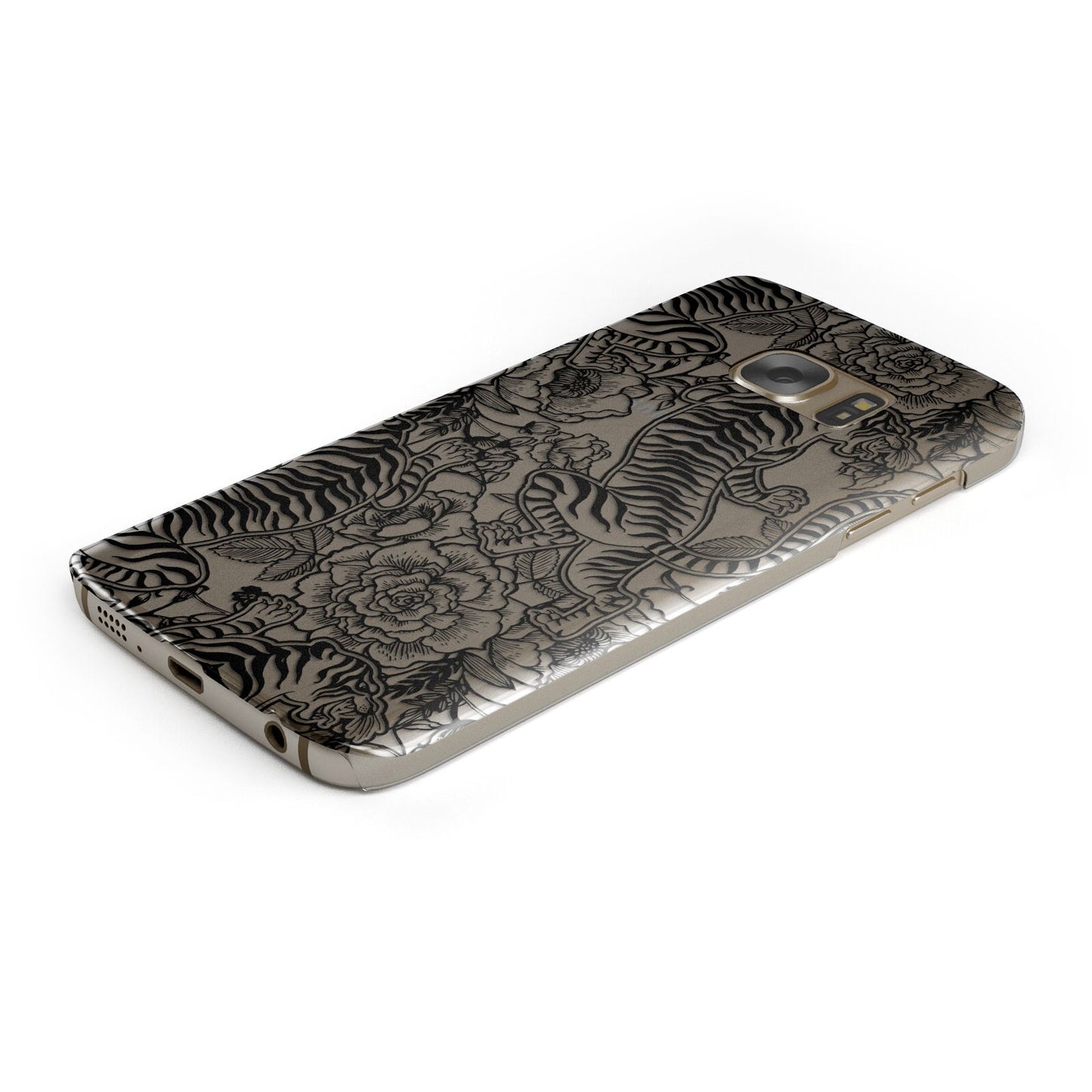 Chinese Tiger Protective Samsung Galaxy Case Angled Image
